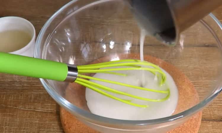 Per preparare la crema per la torta, prepara tutto il necessario