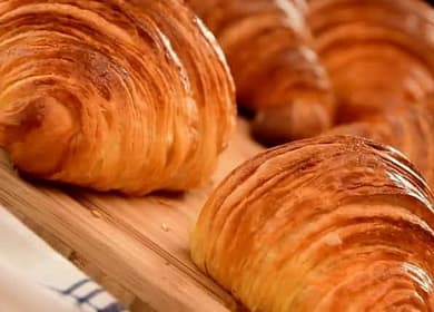 Бутер тестени кроасани - френска рецепта за печене