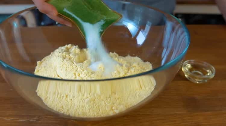 Kukorica tortilla készítéséhez készítse elő az összetevőket
