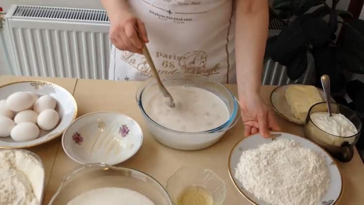 A sütemény elkészítéséhez készítse elő az összetevőket