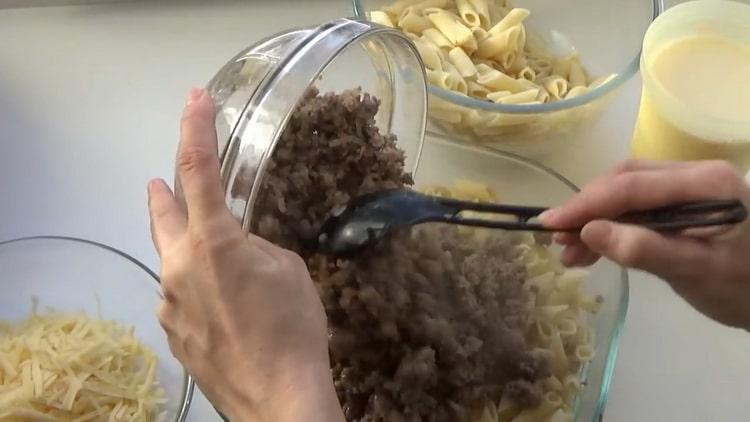 Maglagay ng mga layer para sa pasta