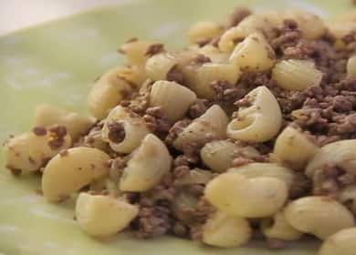 Pasta na may tinadtad na karne sa isang pan - recipe para sa mga klasikong navy pasta 🍝