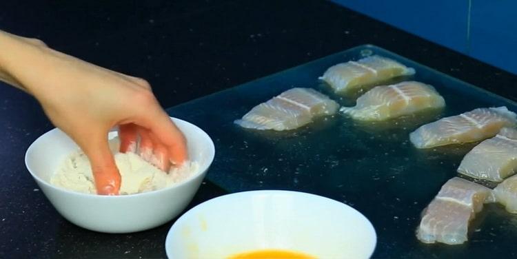 За да приготвите морския език в тесто. панирана риба