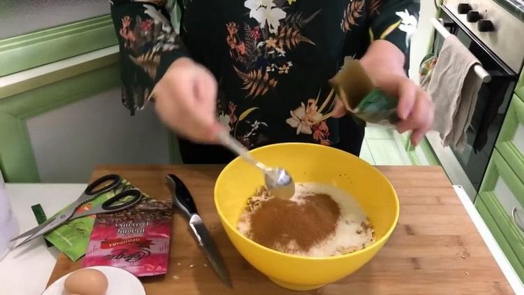 Per preparare la baklava di pasta sfoglia, preparare gli ingredienti
