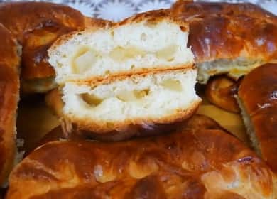 Πίτες με μήλα στο φούρνο: μια συνταγή βήμα προς βήμα με φωτογραφίες