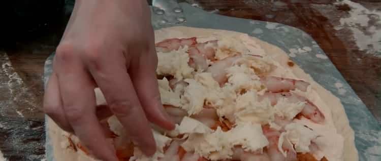 Γαρίδα πίτσα: συνταγή βήμα προς βήμα με φωτογραφία