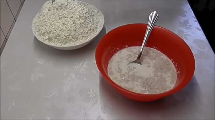 Valmista ainesosat, jotta voit tehdä pullat sokerilla