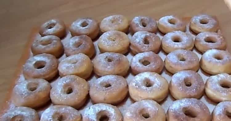Kefir-donuts: een stapsgewijs recept met foto's