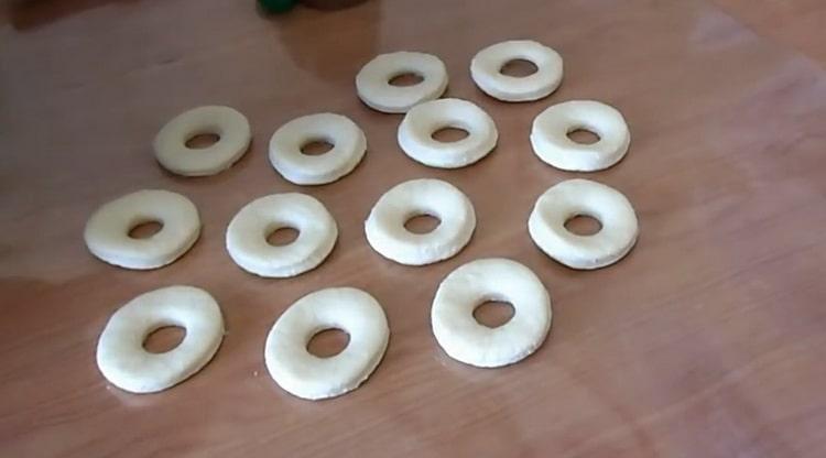 Bilden Sie einen Donut, um Donuts zu machen