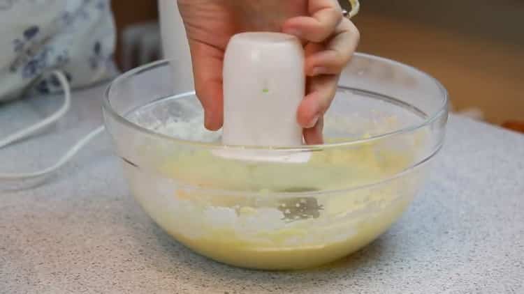 Für einfaches Muffin fügen Sie Joghurt hinzu