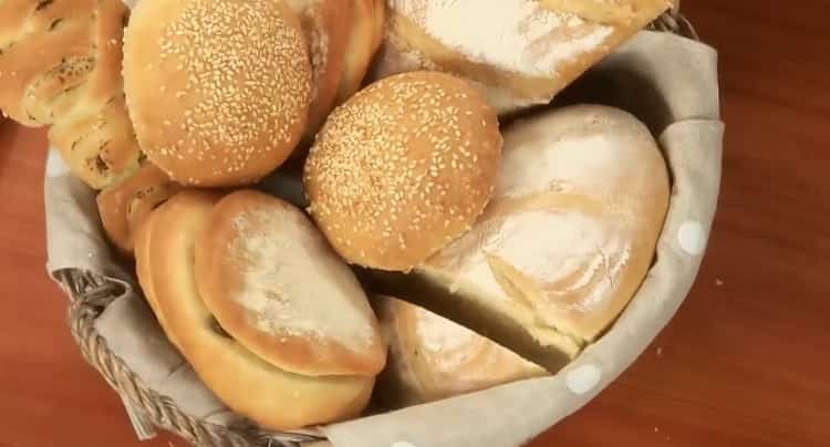 pšeničný chléb je připraven