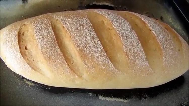 Egy egyszerű recept a fehér kenyér készítéséhez - süssük a kemencében
