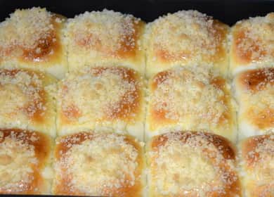 Dough para sa buns sa oven: isang hakbang-hakbang na recipe na may mga larawan