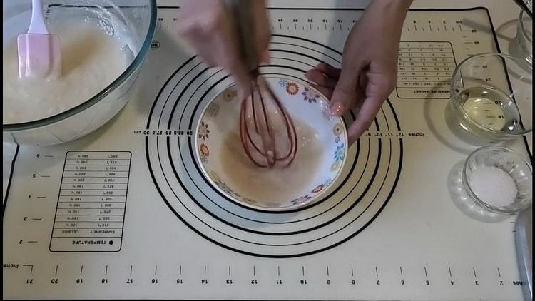 Búza rozskenyér készítéséhez keverje össze az összetevőket