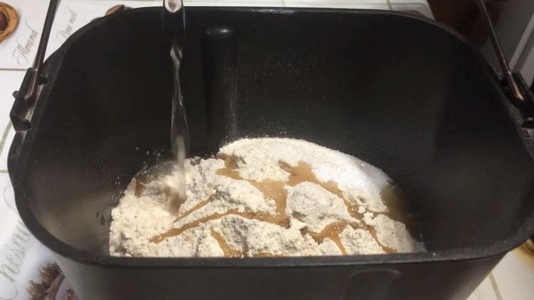 A kenyér elkészítéséhez készítse elő az összetevőket