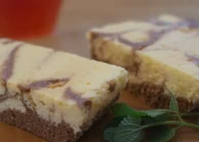 Chocolate Marble Biscuit Mascarpone Cheesecake