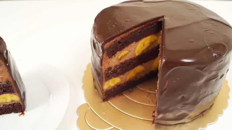 Κέικ με μπανάνα σοκολάτας - Delicious Delicious