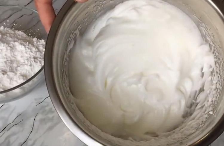 Pagluluto cake Bilang ng mga nasira sa meringues