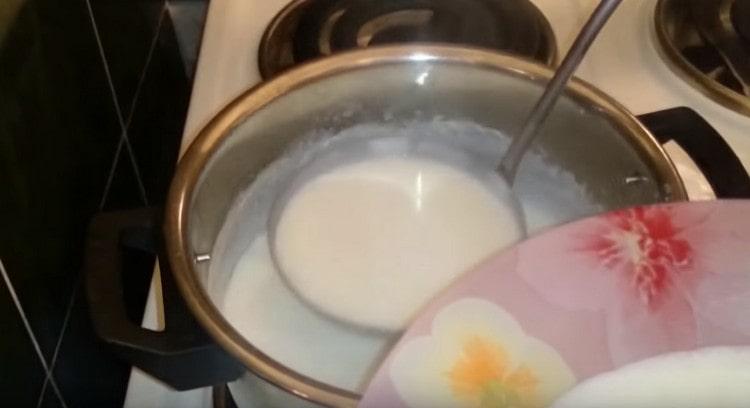 Jak vidíte, není vůbec těžké připravovat tekutou krupici s mlékem podle receptu se správným poměrem produktů.