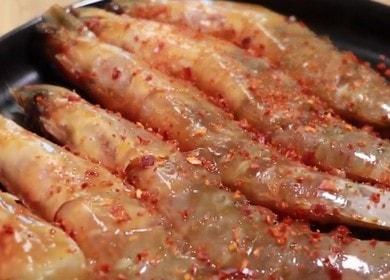 Marinované krevety v sójové omáčce: recept s fotografiemi a videy.