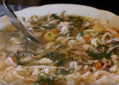 Kuřecí nudle - tatarská polévka 🍜