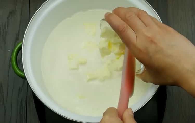 Fagylalt készítéséhez készítse elő az összetevőket