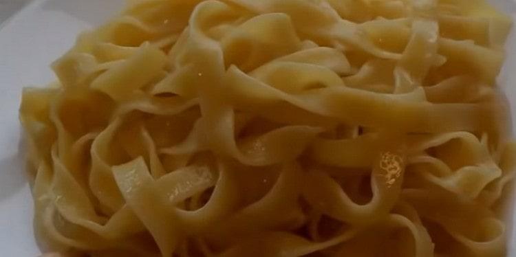 Fettuccine pasta on valmis.