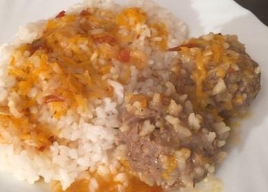 Nagluto kami ng masarap na mga meatball sa sarsa ng kamatis ayon sa isang sunud-sunod na recipe na may larawan.