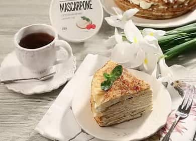 Mascarpone pancake cake - masarap at napaka malambot 🥞