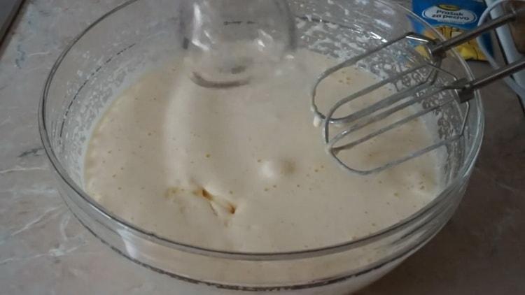 Norėdami gaminti vaflius vaflinėje, paruoškite ingredientus