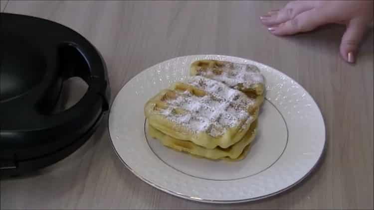 Waffle nel multi-forno Redmond: una ricetta passo dopo passo con foto
