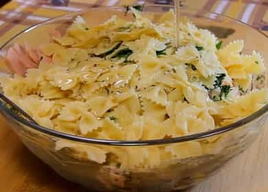Itališki makaronų ir kumpio salotos - skanūs, kvapnūs ir širdingi y