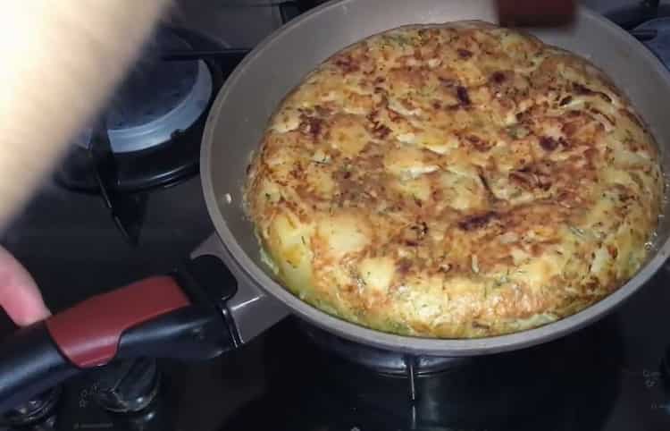 připravená bramborová tortilla