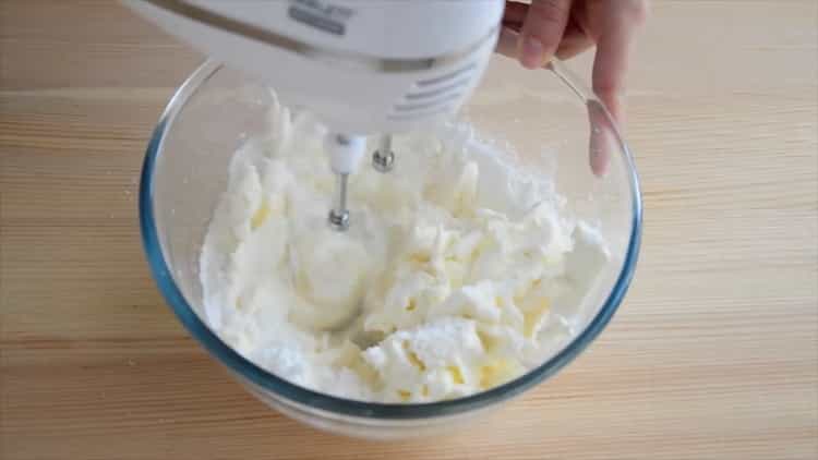 Főzés krém mascarpone és tejszín