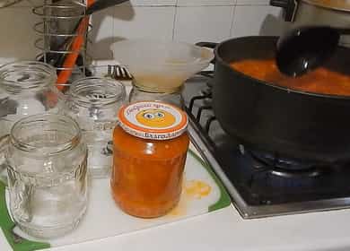 Paprika na may tomato paste para sa taglamig - napaka-simple at masarap 🌶