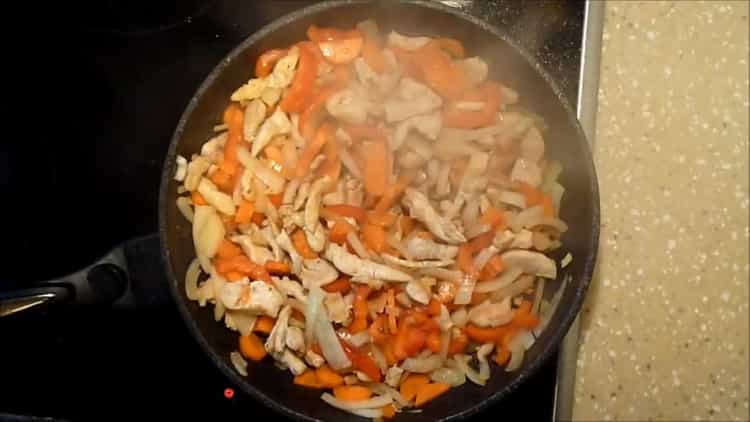Sült zöldségeket készítsen lobio készítésére