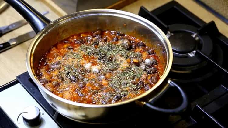 Red bean Lobio hakbang-hakbang na recipe na may larawan