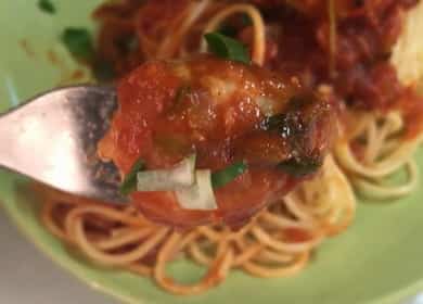 Italian style pasta na may mga meatballs 🍝