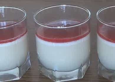Gelatina di latte delicata secondo una ricetta passo-passo con una foto 🥛