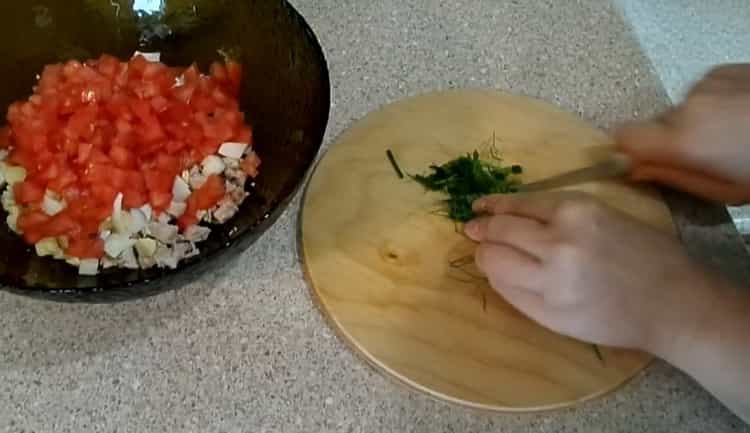 Salátához apróra vágjuk a kaporot