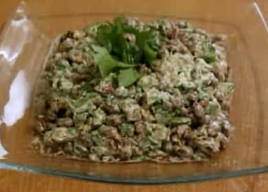 Ang salad na may karne ng baka at beans: isang recipe ng hakbang-hakbang na may mga larawan