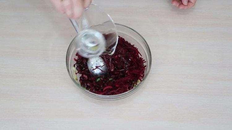 Főzés saláta konzerv vörös bab