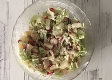 Garnélarák és pekingi káposzta saláta - nagyon finom és egyszerű recept 🥗