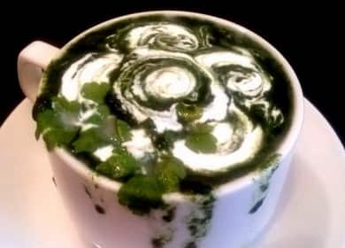 Zuppa cremosa di spinaci