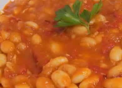 Bílé fazole v rajčatové omáčce - turecký recept 🍲