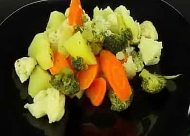 Brokkoli és más párolt zöldségek főzése egy lassú tűzhelyen 🥦