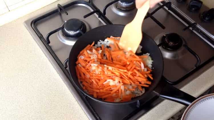 Fry zelenina na vaření