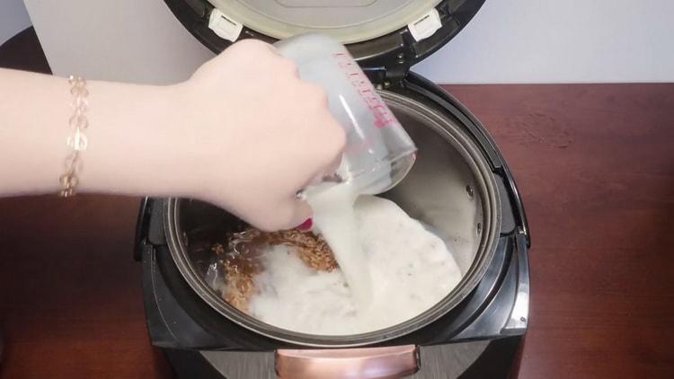 Per preparare il porridge, prepara gli ingredienti