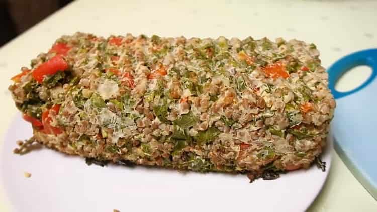 Buckwheat casserole hakbang-hakbang na recipe na may larawan