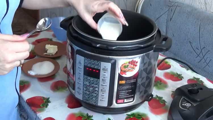 Προσθέστε γάλα για να φτιάξετε χυλό